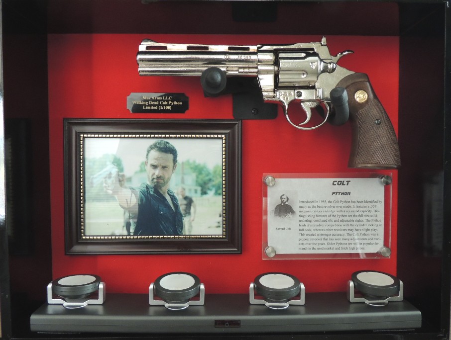 LIMITED EDITION The Walking Dead Colt Python Display Case