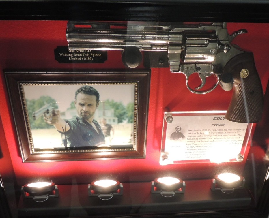 LIMITED EDITION The Walking Dead Colt Python Display Case